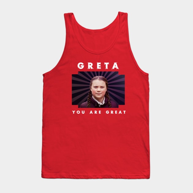 Greta Thunberg Tank Top by MadToys